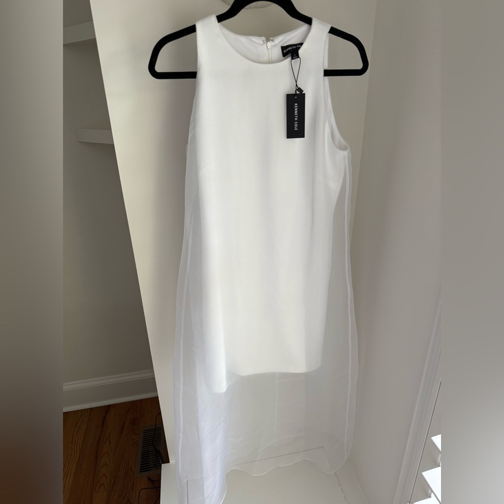 Kenneth Cole White Midi Dress